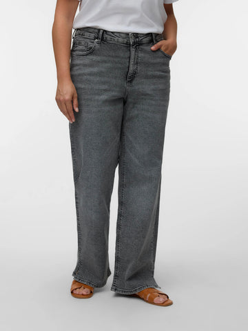 VmcMari - Tessa Hr Wide Jeans - Grey Denim