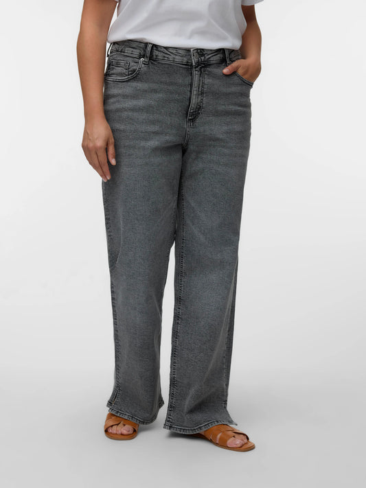 VmcMari - Tessa Hr Wide Jeans - Grey Denim