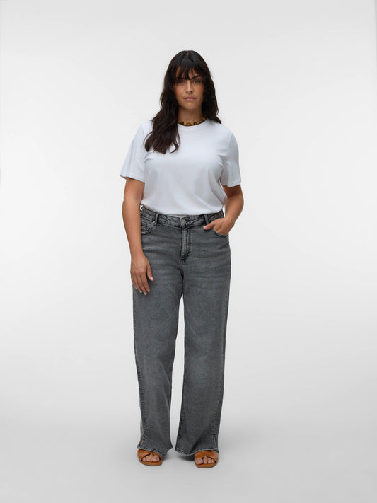 VmcMari - Tessa Hr Wide Jeans - Grey Denim