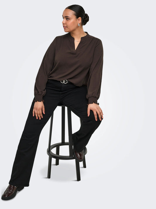 CarMetta - V-Hals Bluse