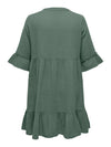 CarThyra - 3/4 Peplum Kjole