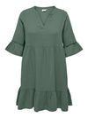 CarThyra - 3/4 Peplum Kjole
