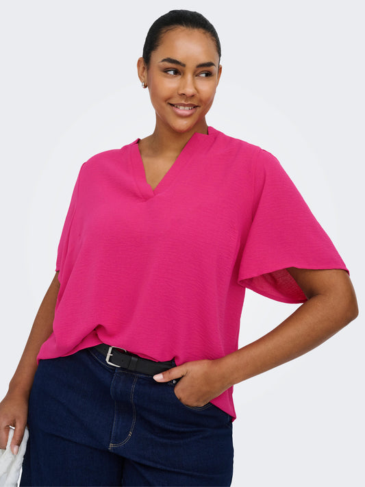 CarNoemi - V-Hals Bluse
