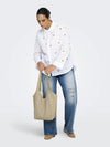 CarNew Lina Grace - Broderet Skjorte - NOOS