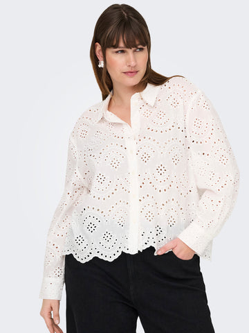 CarValais - Broderie Anglaise Skjorte - NOOS