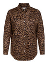 CarTiki - Fake ruskind Leopard Jakke / Skjorte