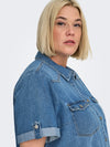 CarLisa - Kortærmet Denim Kjole - Noos