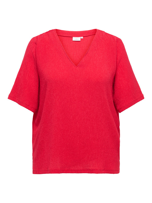 CARANNA - Bluse med V-hals