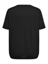 CarCoral - T-Shirt med V-hals og Elastikkant
