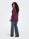 CarCarlinne - 3/4 Boatneck Top med Elastikbund