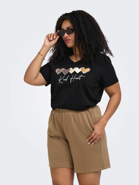 CarMaebell - Kortærmet T-shirt med Print