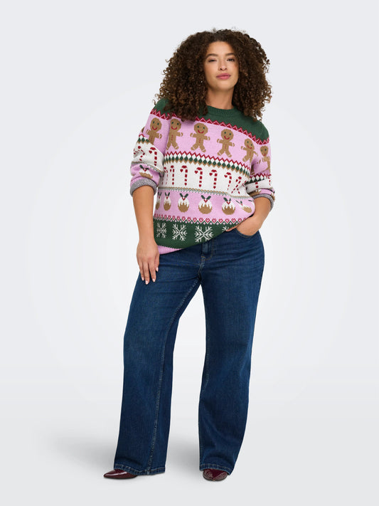 CarXmas Ho - Stribet Julesweater
