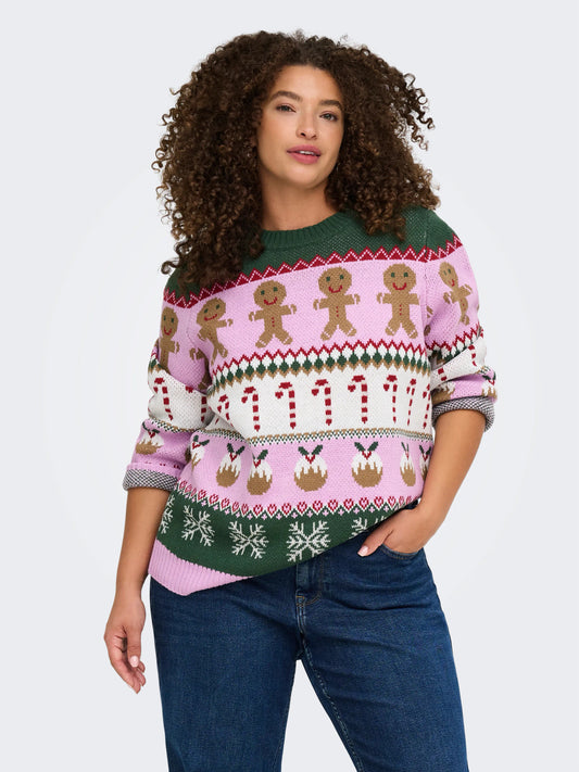 CarXmas Ho - Stribet Julesweater