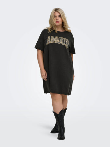 CarLinett - T-shirt Kjole med Print
