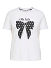 CarBeau - Kortærmet T-Shirt Med Print - Hvid