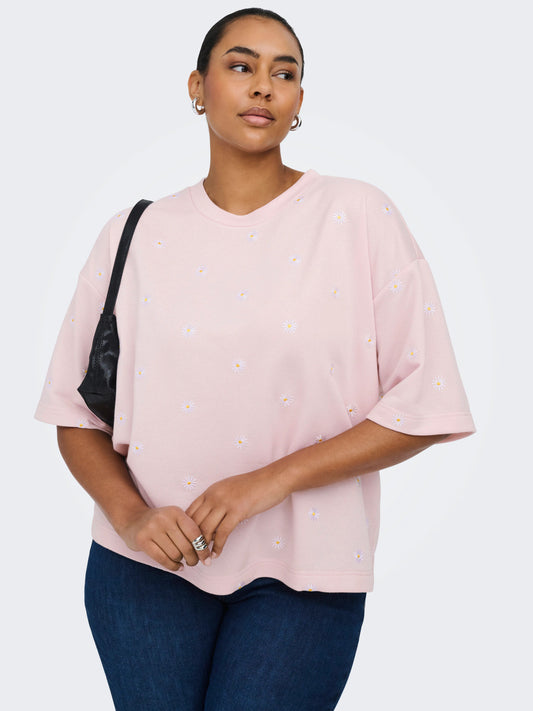 CarLuna - Sweatshirt med 3/4 Ærmer