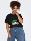 CarKita - T-shirt med Juleprint - Sort