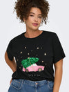 CarKita - T-shirt med Juleprint - Sort