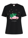 CarKita - T-shirt med Juleprint - Sort