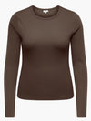 CARVAL - Langærmet Rib Bluse - NOOS