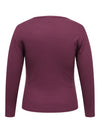 CARVAL - Langærmet Rib Bluse - NOOS