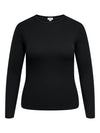 CARVAL - Langærmet Rib Bluse - NOOS