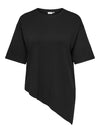 CarAsta - Asymmetrisk T-shirt - Sort