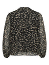 CarAsta - V-hals Bluse AOP