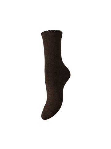 PCSEBBY GLITTER LONG 1 PACK SOCKS NOOS