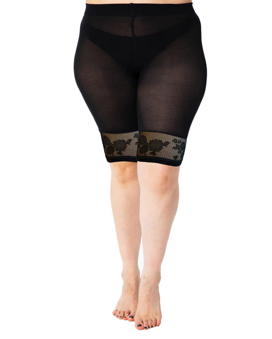 PMAnti Chafing Shorts 90 den - Leopard / Blomster - Cykelshorts