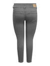 CarAnna - Tætsiddende Jeans - Grå