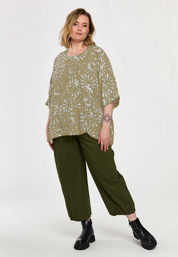 GoElissa - Beige Oversize Bluse