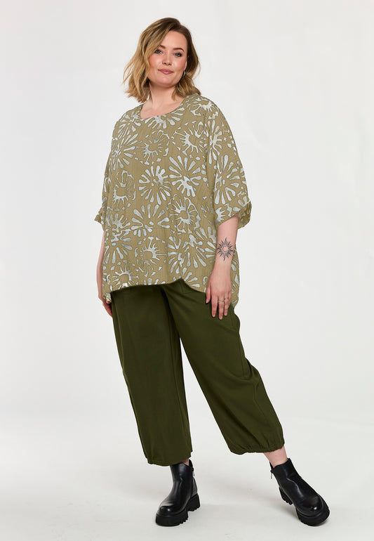 GoElissa - Beige Oversize Bluse