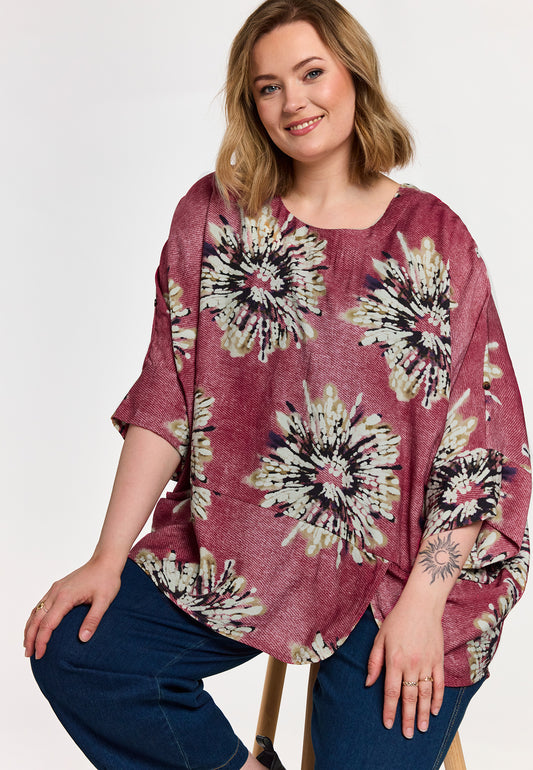 GoElissa - Pink Oversize Bluse