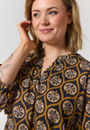 GoVilde - Mønstret V-hals Bluse