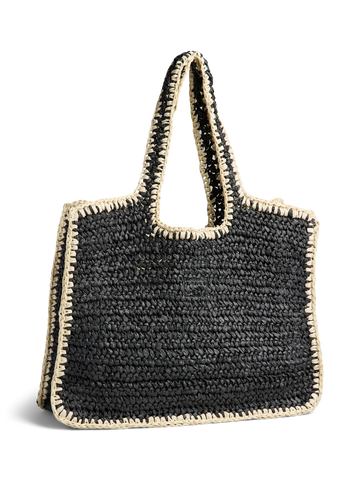 PcLydia - Sort Papirstrå Shopper