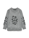 VMCJUTA - Strikbluse med Broderier
