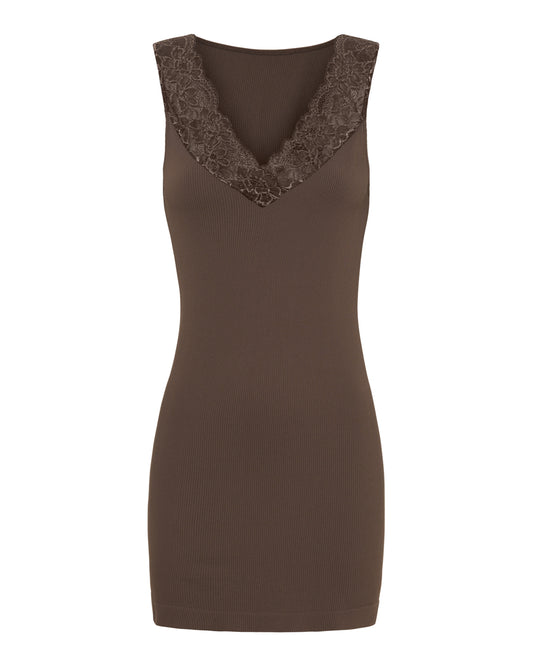 TsBelen - Rib Top Plus med Blonde