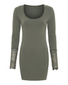 TsMary - Langermet bluse med blonder