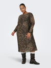 CARFOREST - Mesh Leopard Kjole