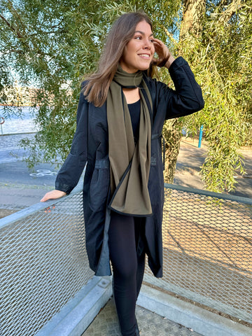 Kåpe/cardigan med "skinn" N+ fra Nör 