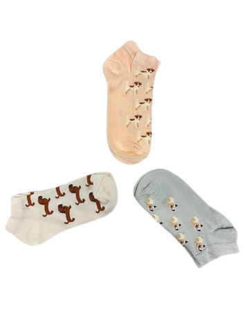 PMBamboo Trainer Socks - Med dyremotiver