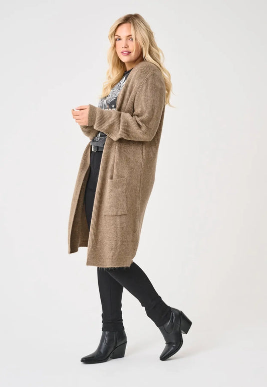 CarJade - Lang Strik Cardigan - Noos