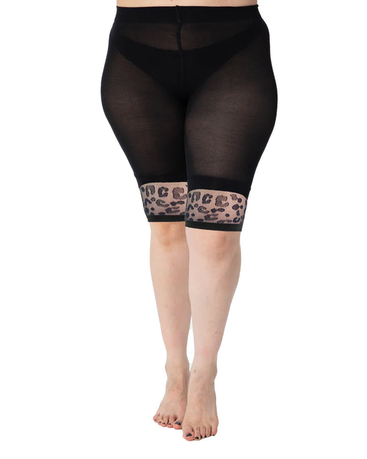 PMAnti Chafing Shorts 90 den - Leopard / Blomster - Cykelshorts