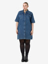 NMNEW SIGNE - Kortermet denimkjole Noos