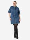 NMNEW SIGNE - Kortermet denimkjole Noos