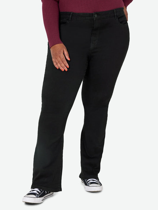 NMSALLIE - Højtaljede Flare Jeans - 2 længder - Noos