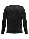 CARMELLA LS GLITTER V-HALS GENSER