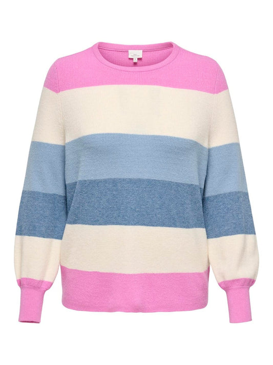 CARNEW DARIA L/S STRIPE PULLOVER KNIT