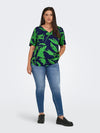 CarFlorra - Bluse med V-hals